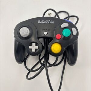 Nintendo OEM GameCube Controller Black Seller Refurbished Tested